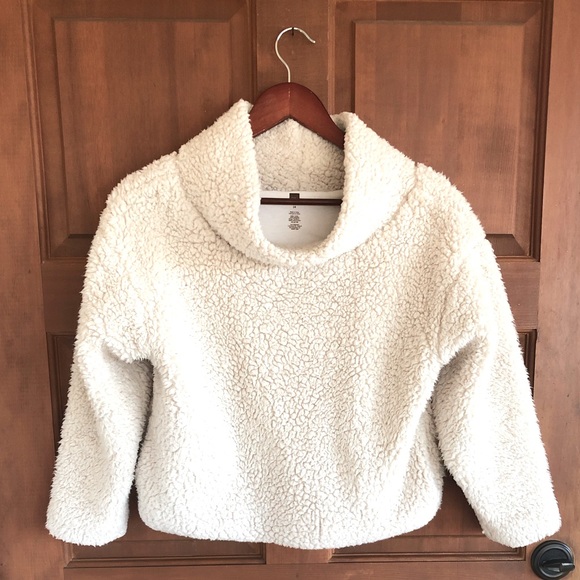 Tea Collection Sherpa fleece pullover size 14 - Picture 1 of 8